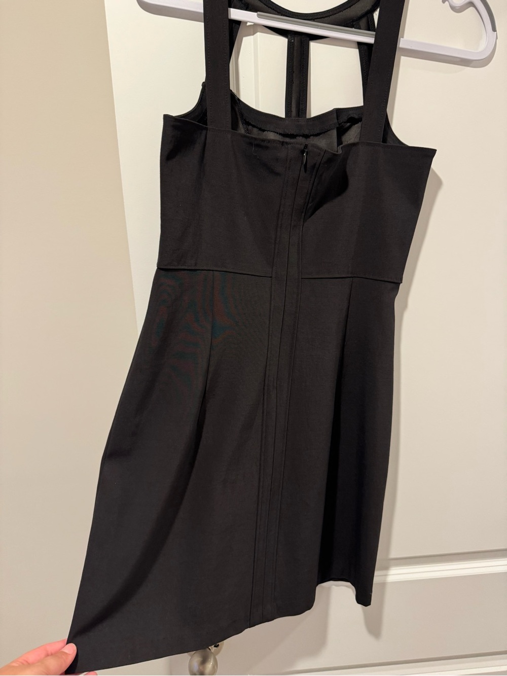 Vintage Cache Black Bodycon Cocktail Dress S Made in USA Rayon Acetate Lycra Lit - Picture 4 of 8